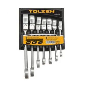 Tolsen 15259 7 Pieces Flexible head Combination Ratchet Spanner Set