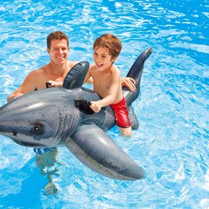 Intex Inflatable Grey White Shark Ride-On PK