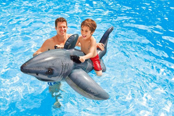 Intex Inflatable Grey White Shark Ride-On PK