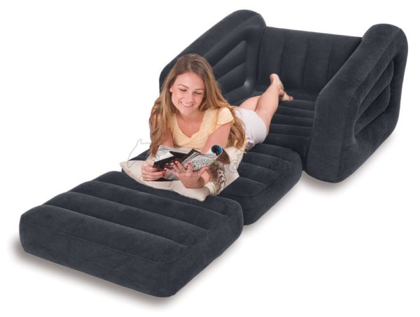 Telebrands Intex Inflatable Pull-Out Chair and Twin Air Mattress