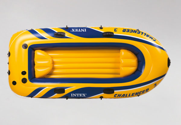 Telebrands PK Intex Inflatable Challenger Sports Boat 3 Pieces Set