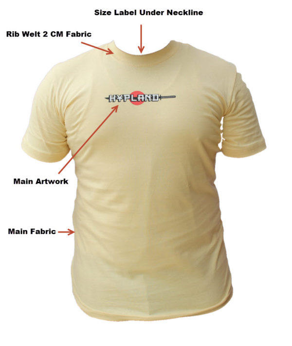 Crew Neck Cream Printed T-Shirt