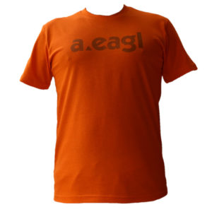 Crew Neck Orange T-Shirt