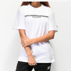 Crew Neck White Printed T-Shirt - Copy