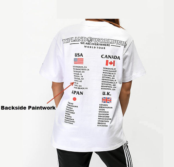 PK Crew Neck White Printed T-Shirt
