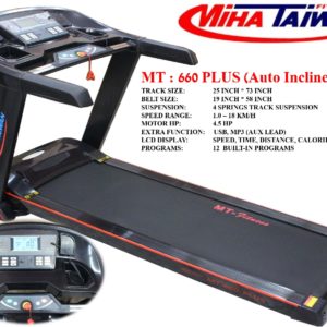 Pakistan Miha Taiwan MT-660 Plus Commerical Motorized Treadmill