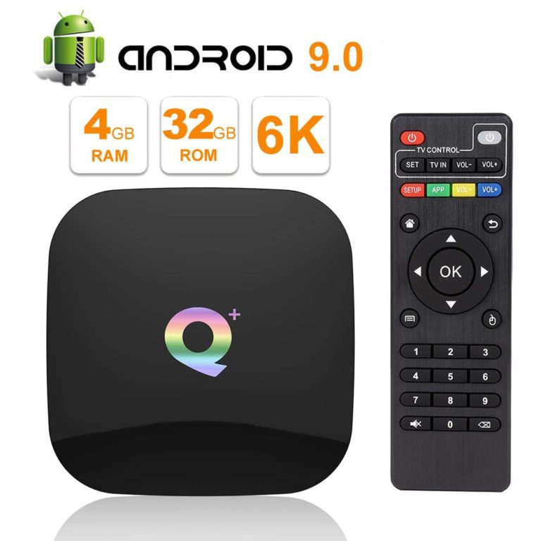 6K UHD WiFi Smart TV Box Q+ Android TV Boxes in Pakistan
