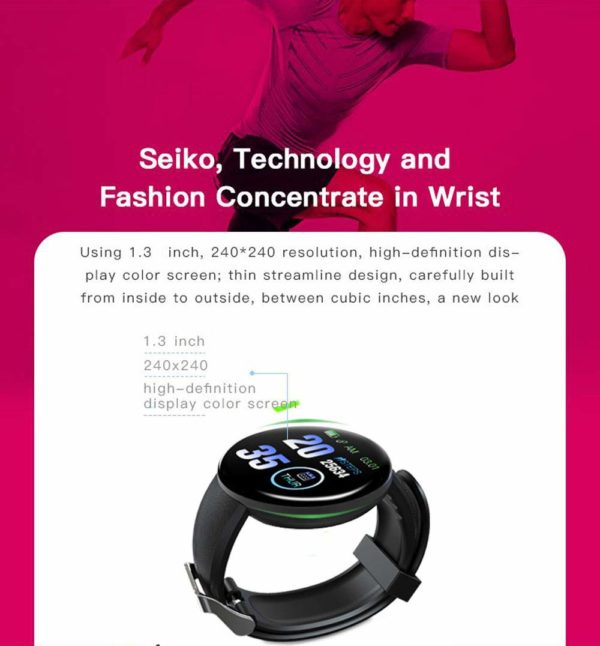 Telebrands D18 Smartwatch and Fitness Bracelet